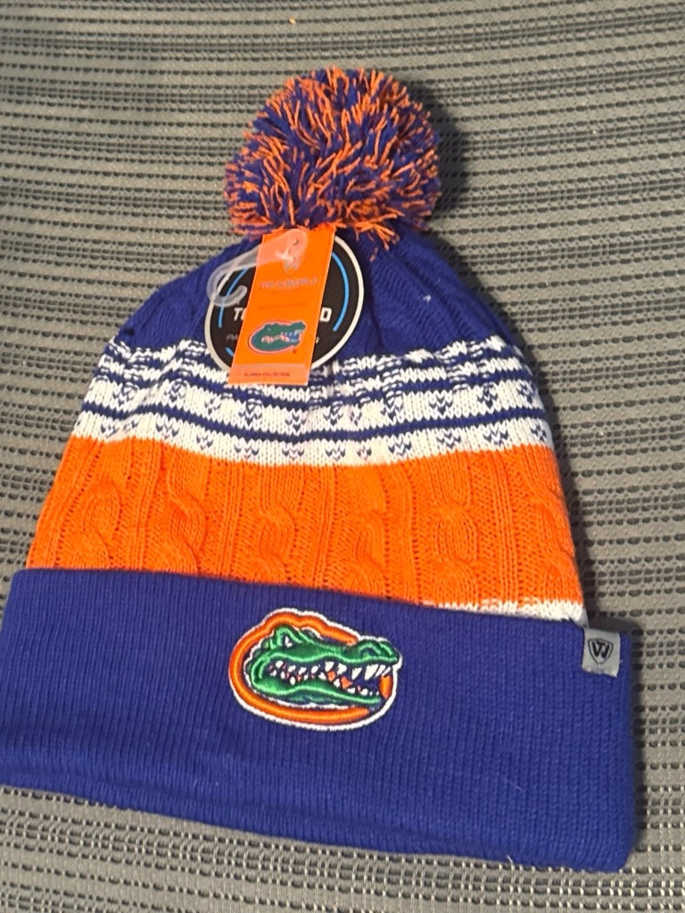 Florida Gators Knit Pom Beanie - Blue & Orange